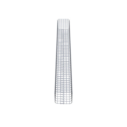 Gabionsøjle firkantet 27 cm x 27 cm, 230 cm høj, MW 5 cm x 5 cm
