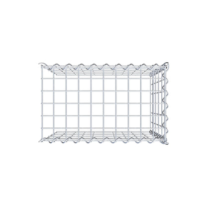 Gabbione aggiuntivo tipo 4 50 cm x 50 cm x 30 cm (L x H x P), dimensione maglia 5 cm x 10 cm, a spirale