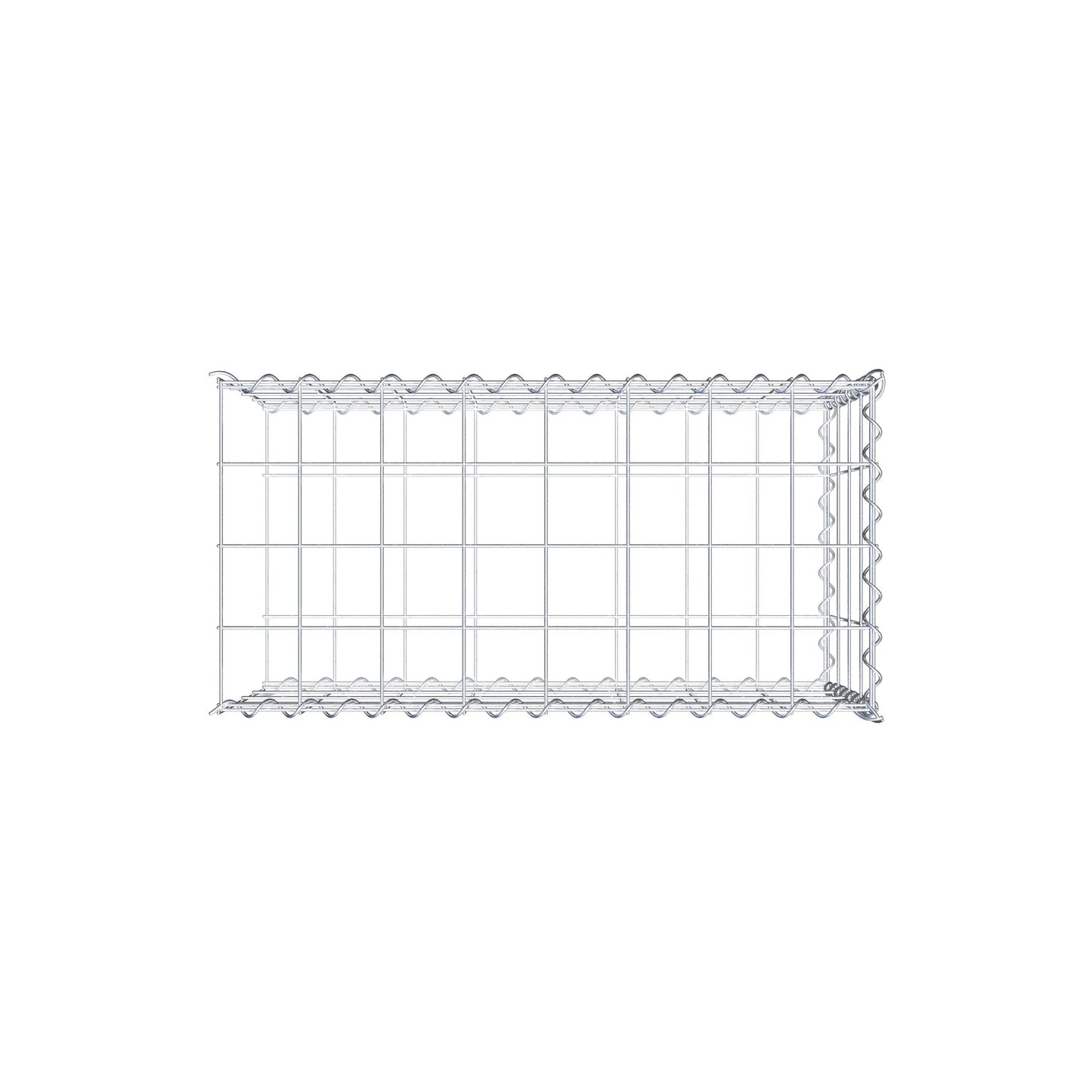 Gabbione aggiuntivo tipo 2 80 cm x 40 cm x 40 cm (L x H x P), dimensione maglia 10 cm x 10 cm, a spirale