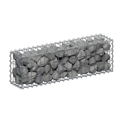Gabion 100 cm x 30 cm x 20 cm (L x H x D), mesh size 5 cm x 10 cm, spiral