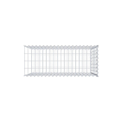 Opvokset gabion type 2 100 cm x 70 cm x 40 cm (L x H x D), maskestørrelse 5 cm x 10 cm, spiral