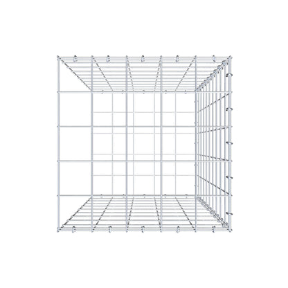 Bevestigbare schanskorf type 2 100 cm x 50 cm x 50 cm (L x H x D), maaswijdte 10 cm x 10 cm, C-ring
