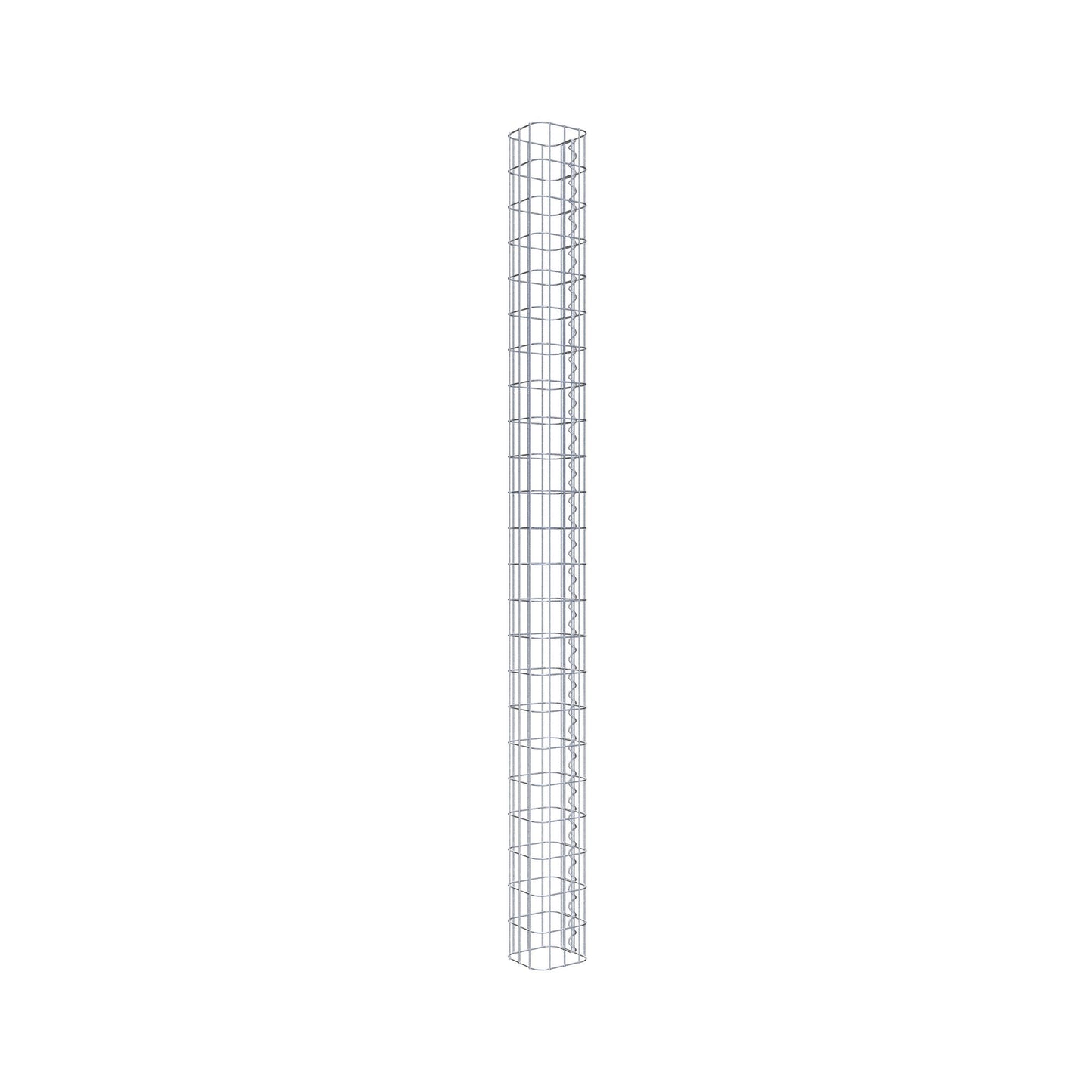 Gabionensäule eckig 17 cm x 17 cm, 230 cm Höhe, MW 5 cm x 10 cm