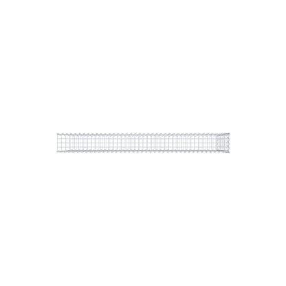 Gabião tipo 2 200 cm x 100 cm x 20 cm (C x A x P), malhagem 5 cm x 10 cm, espiral