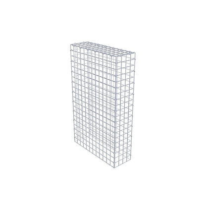 Mounted gabion type 3 100 cm x 60 cm x 20 cm (L x H x D), mesh size 5 cm x 5 cm, C-ring