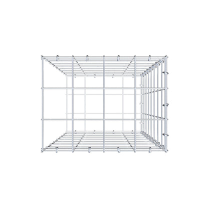 Gabbione aggiuntivo di tipo 2 80 cm x 40 cm x 30 cm (L x H x P), maglia 10 cm x 10 cm, anello a C