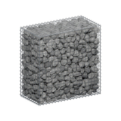 Gabion 100 cm x 100 cm x 50 cm (L x H x P), mailles 5 cm x 5 cm, spirale