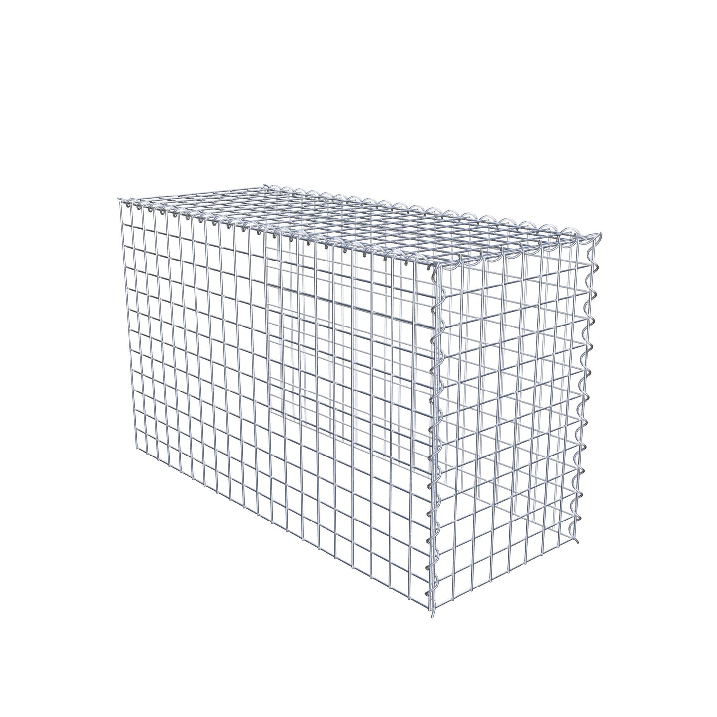 Add-on schanskorf type 4 100 cm x 60 cm x 40 cm (L x H x D), maaswijdte 5 cm x 5 cm, spiraalvormig