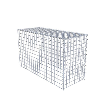 Add-on schanskorf type 4 100 cm x 60 cm x 40 cm (L x H x D), maaswijdte 5 cm x 5 cm, spiraalvormig