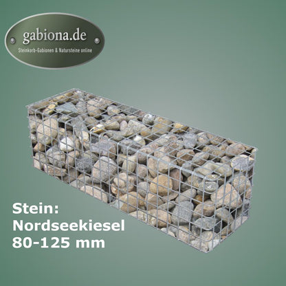 Gabião galvanizado a quente 102 cm x 32 cm x 32 cm, malhagem 5 cm x 5 cm, totalmente soldado