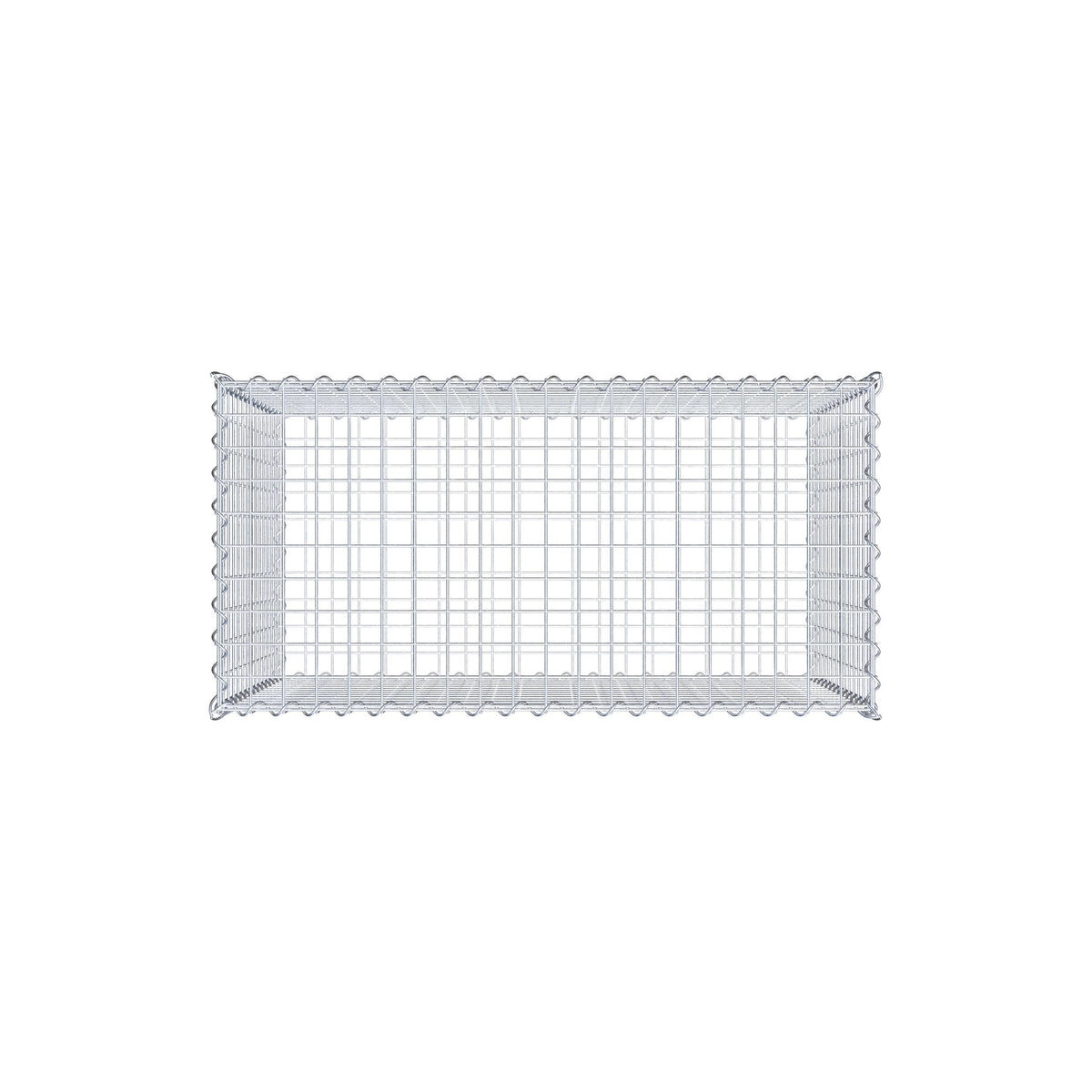 Gabione 100 cm x 70 cm x 50 cm (L x H x T), Maschenweite 5 cm x 5 cm, Spirale