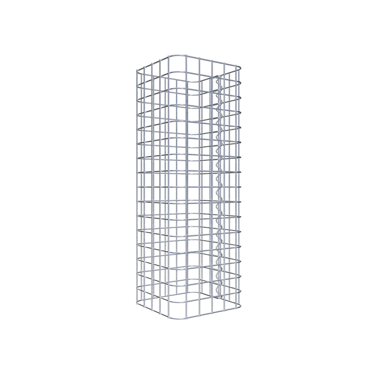 Gabionensäule eckig 27 cm x 27 cm, 80 cm Höhe, MW 5 cm x 5 cm