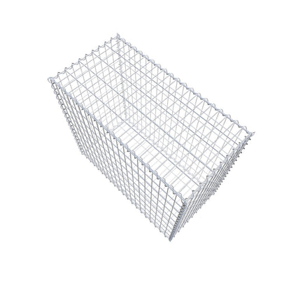 Schanskorf 100 cm x 90 cm x 50 cm (L x H x D), maaswijdte 5 cm x 10 cm, spiraalvormig