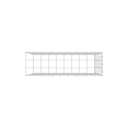 Monteret gabion type 4 100 cm x 80 cm x 30 cm (L x H x D), maskestørrelse 10 cm x 10 cm, C-ring