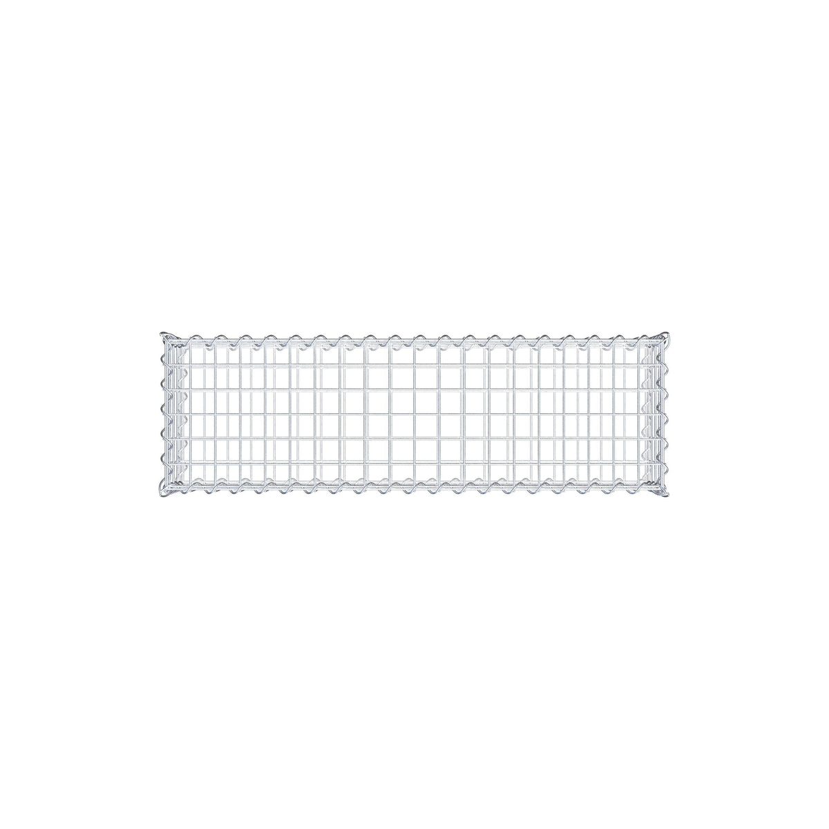 Gabion 100 cm x 20 cm x 30 cm (L x H x D), maskestørrelse 5 cm x 5 cm, spiral