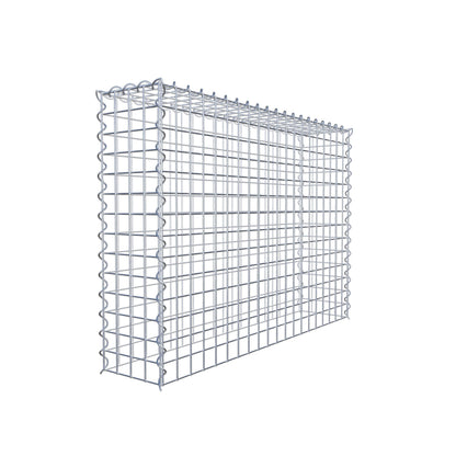 Add-on schanskorf type 3 100 cm x 70 cm x 20 cm (L x H x D), maaswijdte 5 cm x 5 cm, spiraalvormig