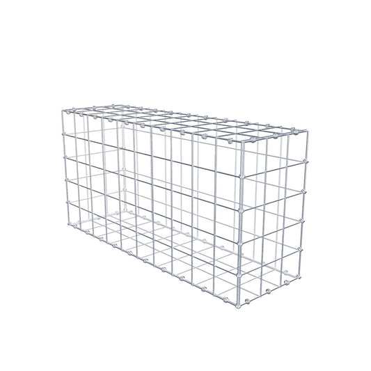 Gabion 100 cm x 50 cm x 30 cm (L x H x D), maskstorlek 10 x 10 cm, spiralring