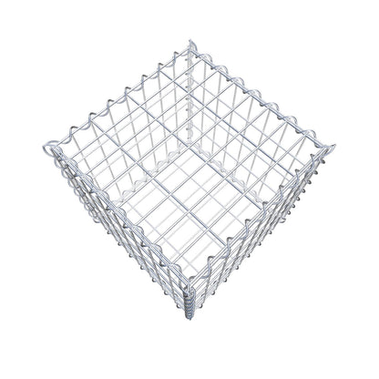 Gabbione 40 cm x 40 cm x 40 cm (L x H x P), maglia 5 cm x 10 cm, spirale