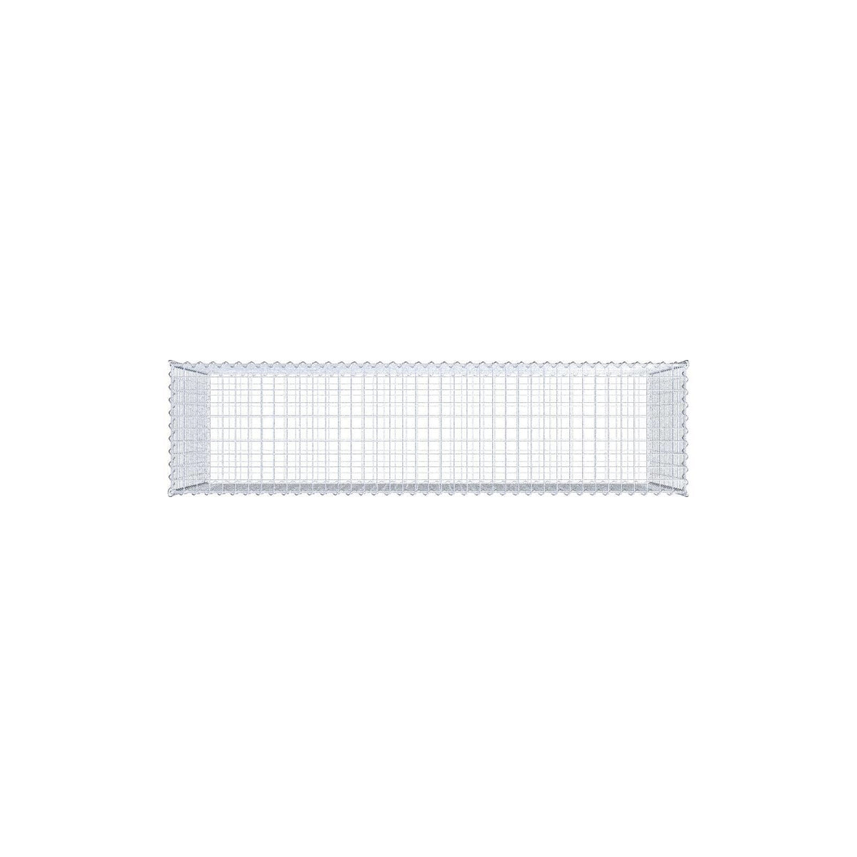 Gabbione 200 cm x 100 cm x 50 cm (L x H x P), maglia 5 cm x 5 cm, spirale