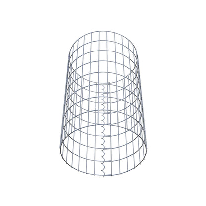 Gabionsøjle ca. 47 cm diameter, 80 cm højde, maskestørrelse 5 cm x 10 cm