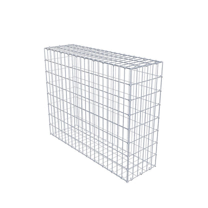 Gabion 100 cm x 80 cm x 30 cm (L x H x D), maskestørrelse 5 cm x 10 cm, C-ring