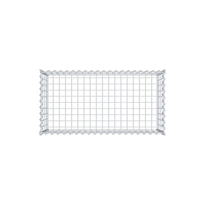 Grown-on gabion type 3 100 cm x 40 cm x 50 cm (L x H x D), mesh size 5 cm x 10 cm, spiral