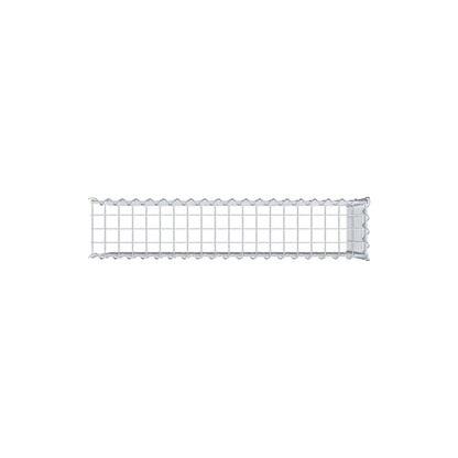 Gabion rapporté type 4 100 cm x 50 cm x 20 cm (L x H x P), mailles 5 cm x 5 cm, spirale