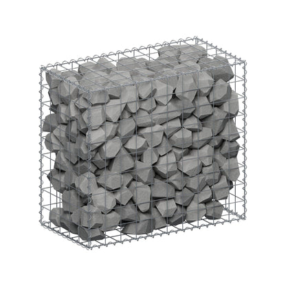 Schanskorf 100 cm x 90 cm x 50 cm (L x H x D), maaswijdte 10 cm x 10 cm, spiraalvormig