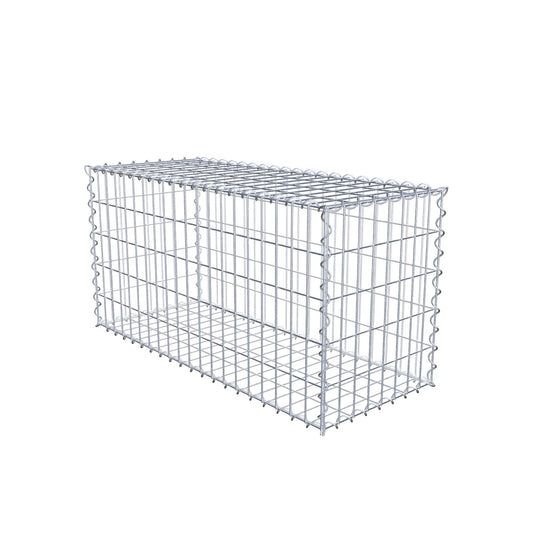 Gabion 100 cm x 50 cm x 40 cm (L x H x P), mailles 5 cm x 10 cm, spirale