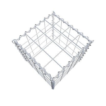 Add-on schanskorf type 3 40 cm x 40 cm x 40 cm (L x H x D), maaswijdte 10 cm x 10 cm, spiraal