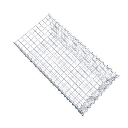Gavión complementario tipo 2 100 cm x 40 cm x 50 cm (L x A x P), malla 5 cm x 5 cm, espiral