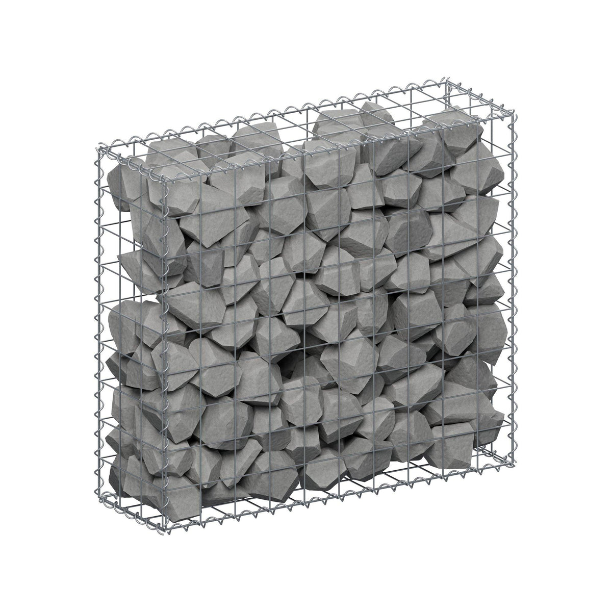 Gabion 100 cm x 90 cm x 30 cm (L x H x D), maskstorlek 10 cm x 10 cm, spiral