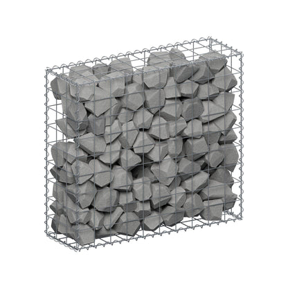 Gabion 100 cm x 90 cm x 30 cm (L x H x D), maskstorlek 10 cm x 10 cm, spiral