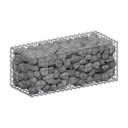 Gabião 100 cm x 40 cm x 40 cm (C x A x P), malhagem 5 cm x 5 cm, espiral