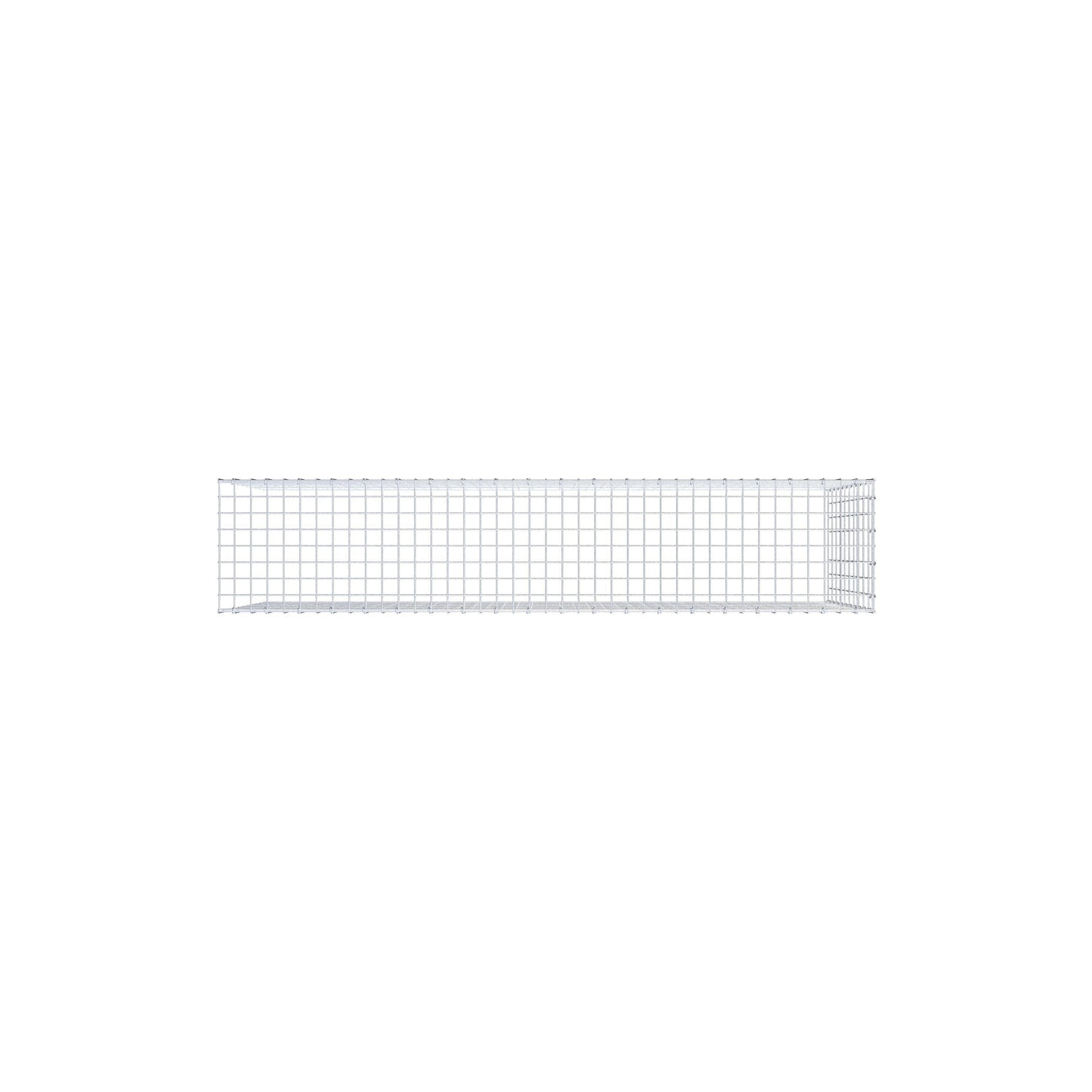 Monteret gabion type 4 200 cm x 100 cm x 40 cm (L x H x D), maskestørrelse 5 cm x 10 cm, C-ring