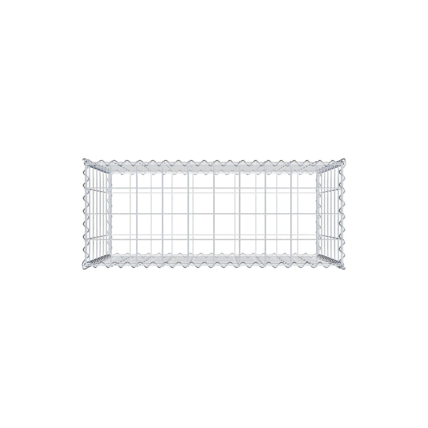 Gabion 100 cm x 70 cm x 40 cm (L x H x D), maskstorlek 10 cm x 10 cm, spiral