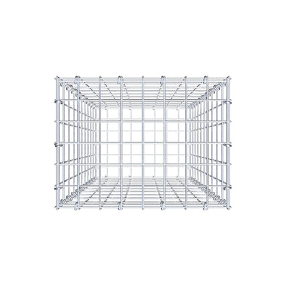 Gabião 100 cm x 40 cm x 30 cm (C x A x P), malhagem 5 cm x 10 cm, anel C