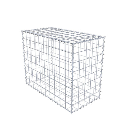 Schanskorf 100 cm x 80 cm x 50 cm (L x H x D), maaswijdte 10 cm x 10 cm, spiraalvormig