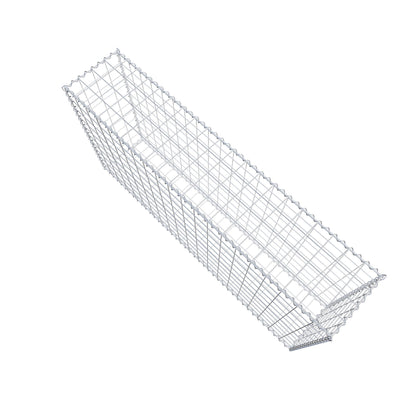 Gabion 200 cm x 100 cm x 40 cm (L x H x D), maskstorlek 10 cm x 10 cm, spiral