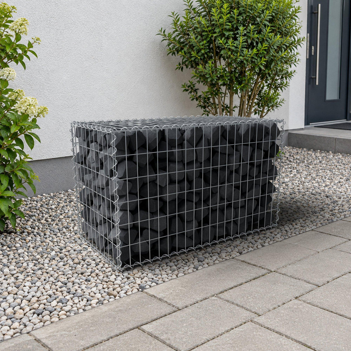 Gabbione 100 cm x 60 cm x 50 cm (L x H x P), maglia 5 cm x 10 cm, spirale