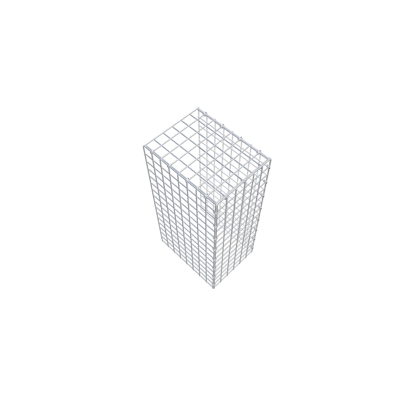 Fourche rapportée type 4 80 cm x 40 cm x 30 cm (L x H x P), mailles 5 cm x 5 cm, anneau C