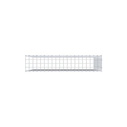 Gavión complementario de tipo 4 100 cm x 80 cm x 20 cm (L x A x P), malla 5 cm x 5 cm, anillo en C