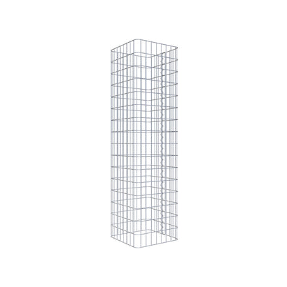 Colonne de gabion carrée 42 cm x 42 cm, 160 cm de hauteur, MW 5 cm x 10 cm