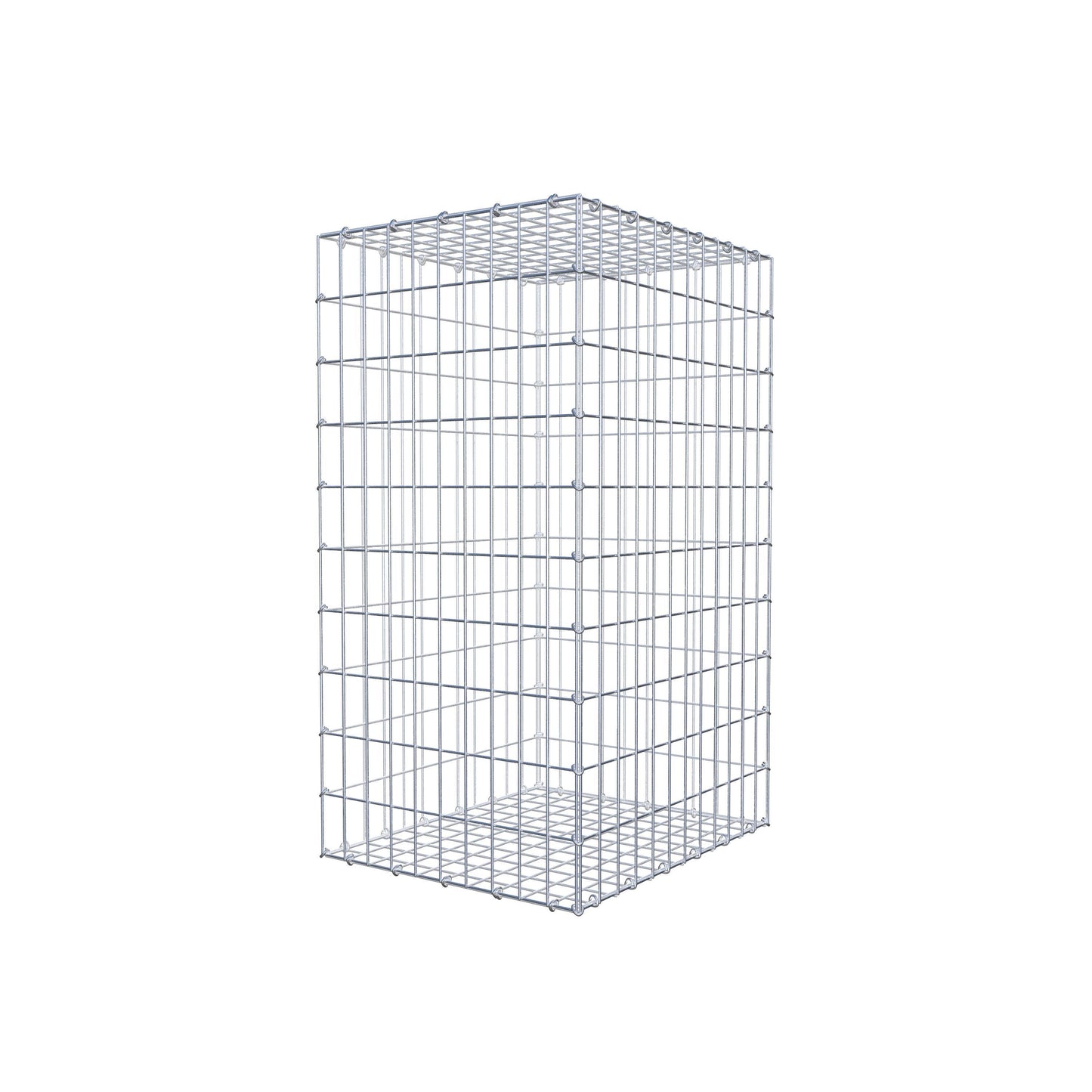 Gabbione 100 cm x 60 cm x 50 cm (L x H x P), maglia 5 cm x 10 cm, anello a C
