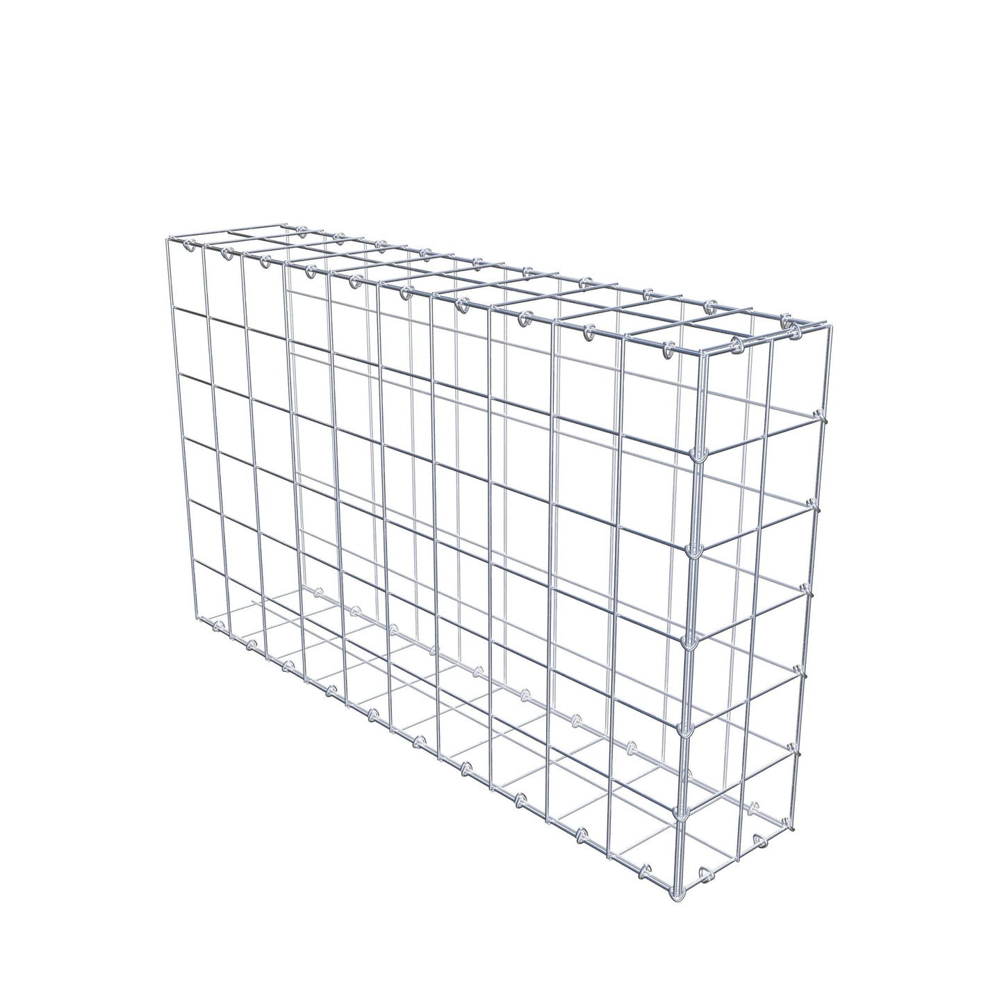 Type 2 oplegkorf 100 cm x 60 cm x 20 cm (L x H x D), maaswijdte 10 cm x 10 cm, C-ring