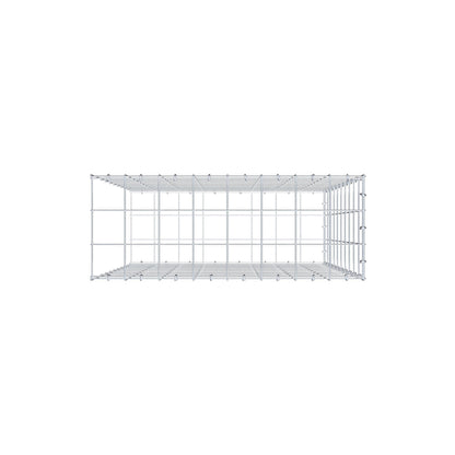 Monteret gabion type 2 100 cm x 80 cm x 30 cm (L x H x D), maskestørrelse 10 cm x 10 cm, C-ring