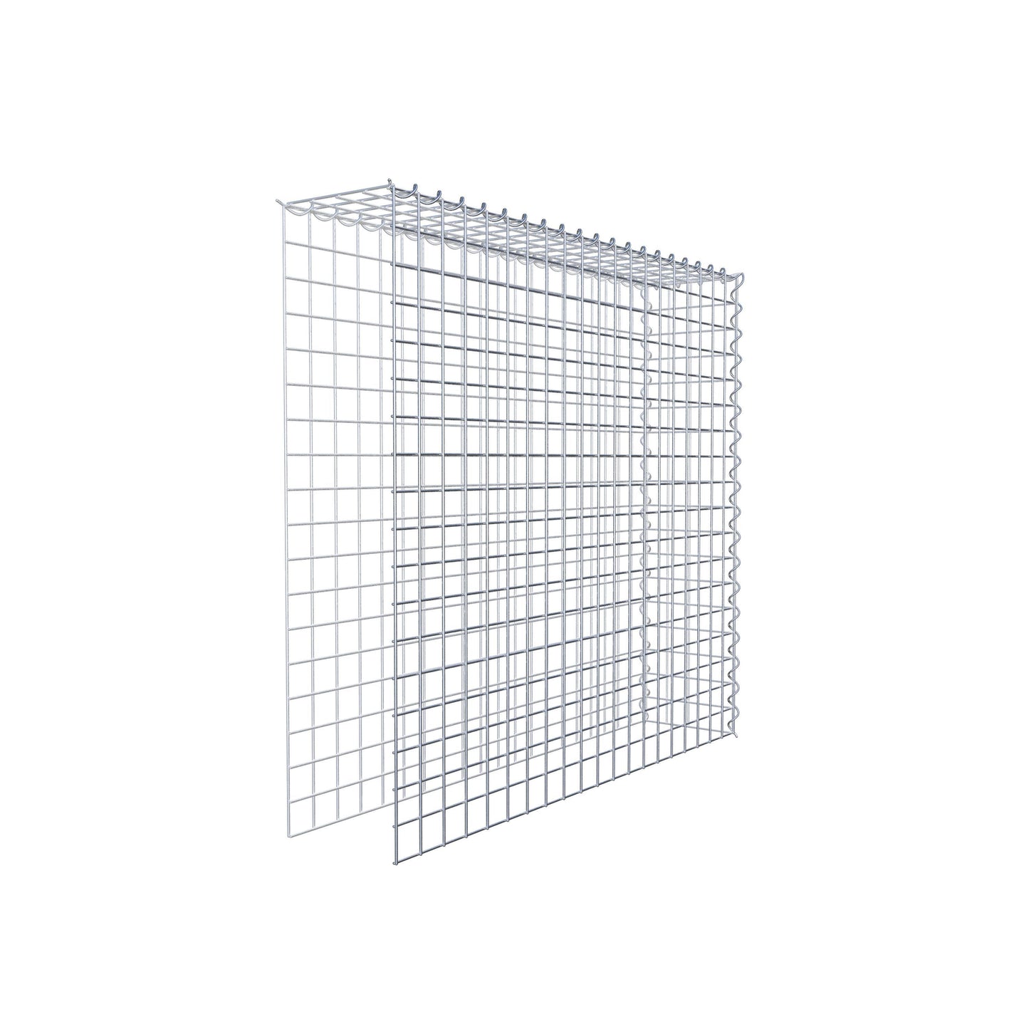 Opvokset gabion type 4 100 cm x 90 cm x 20 cm (L x H x D), maskestørrelse 5 cm x 5 cm, spiral