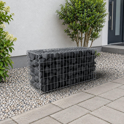 Gabion 100 cm x 50 cm x 40 cm (L x H x D), maskstorlek 5 cm x 10 cm, spiral