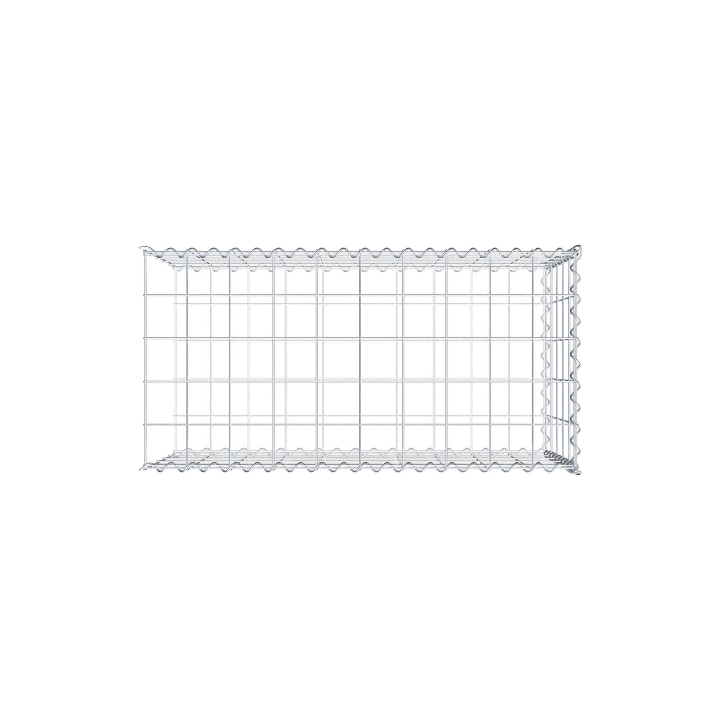 Add-on schanskorf type 2 100 cm x 50 cm x 50 cm (L x H x D), maaswijdte 10 cm x 10 cm, spiraal