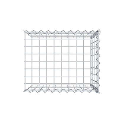 Gabião tipo 4 50 cm x 40 cm x 40 cm (C x A x P), malhagem 5 cm x 10 cm, espiral